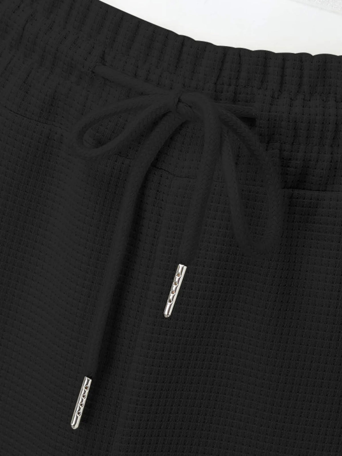 Plus size matching hoodie and pants set, breathable fabric for U.S. men