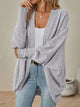 Oversized Open Front Cardigan for Women - Cozy Knit