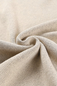 Slit Leopard Mock Neck Dropped Shoulder Sweater Trandify Deal