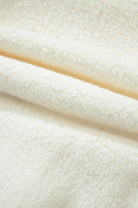 HOWDY Patched Round Neck Sherpa Sweatshirt Trandify Deal