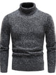 Men’s Plus Size Turtleneck Sweater – Slim Fit Winter Knit for Big & Tall
