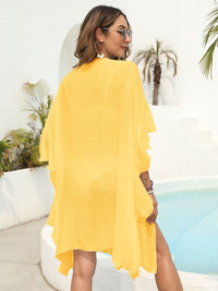 Ruffled Open Front Cover-Up Trandify deal