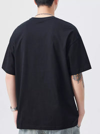 Men's plus size t-shirts for men in oversized regular fit, soft cotton spandex blend basic tee