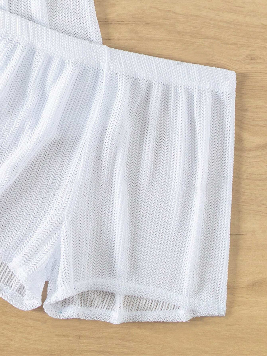 Open Front Half Sleeve Top and Shorts Cover Up Set Trandify deal