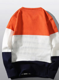 Winter knit sweater for men, breathable lightweight top, layering essential