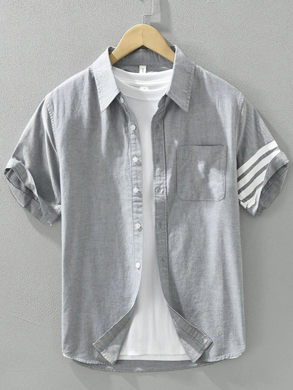 Men’s Plus Size Short Sleeve Button-Up Shirt – Big & Tall Hawaiian Summer Shirt – Casual & Formal Wear