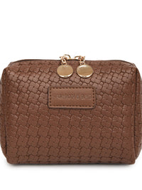 PU Leather Woven Clutch Trandify Deal