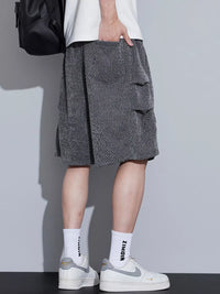 Men's Plus Size Athletic Shorts with Pockets - Loose Fit