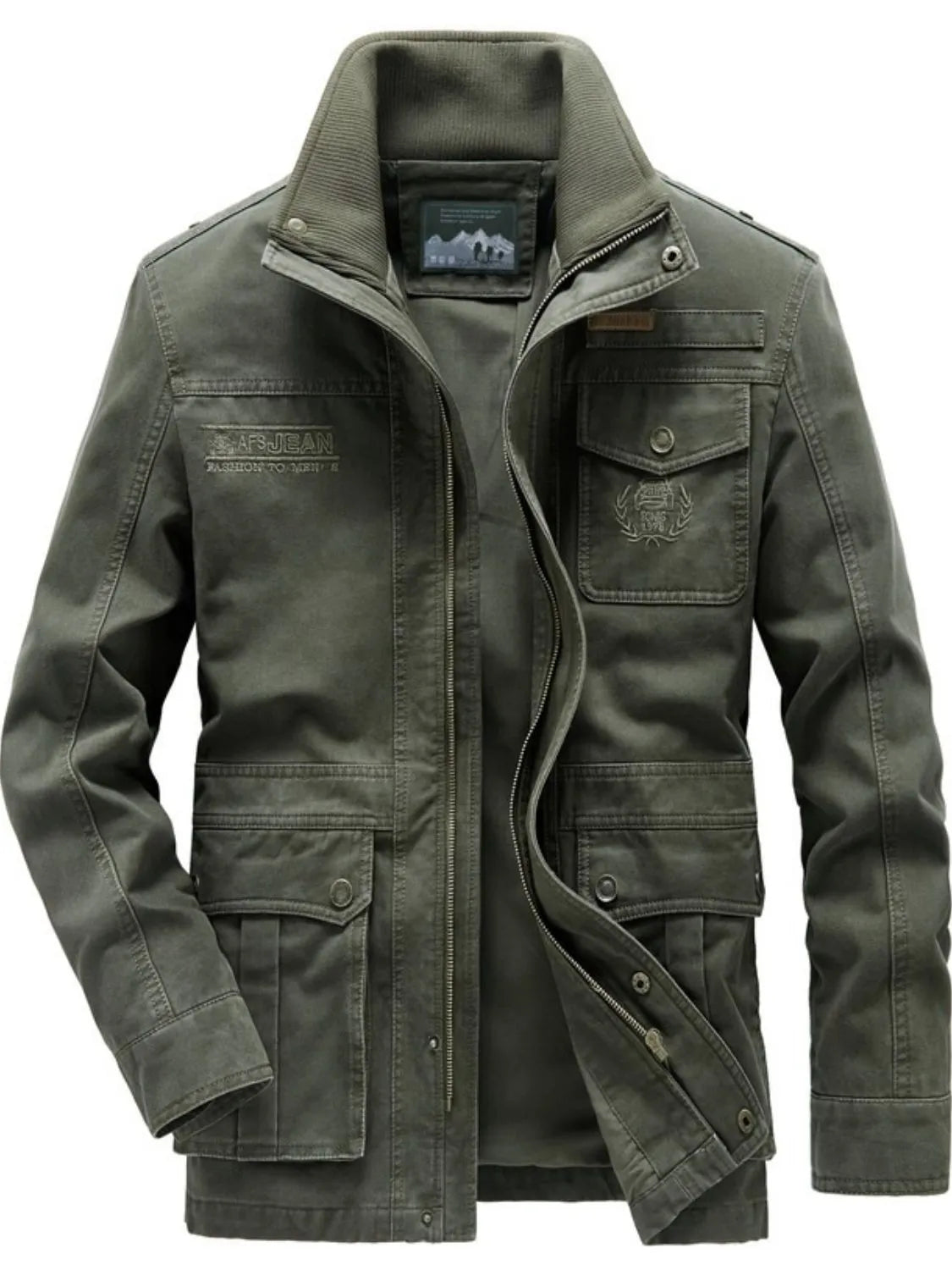 Big & Tall Men's Hooded Jacket – Breathable & Trendy Zip-Up Design