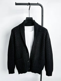 Soft Chunky Knit Cardigan for Men – Cozy Casual Layering Piece