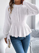 Women's Cable Knit Peplum Sweater | Cozy Acrylic Top