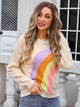 Angel wings Rainbow Round Neck Long Sleeve Sweater Trandify Deal