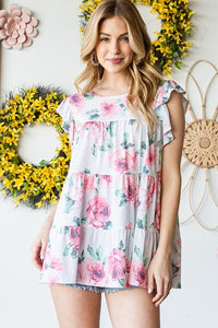 Heimish round-neck ruffled tunic – casual plus-size women’s top – free shipping USA