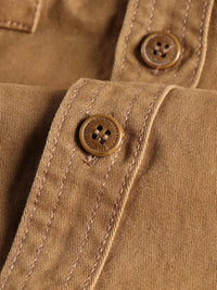 Plus size men’s button-up shirt with chest pockets for big & tall Hawaiian or office wear – breathable long sleeve casual shirt