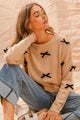 Women's Ribbon Bow Sweater | Cozy Acrylic Knit Top
