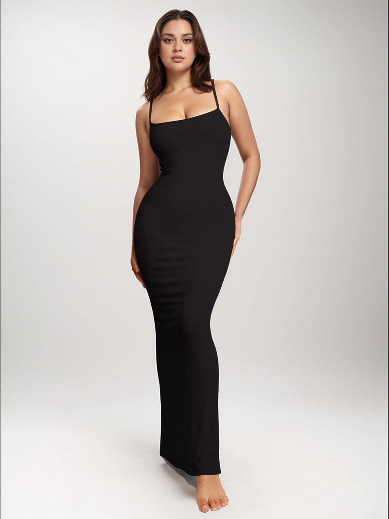 Basic Bae Built-In Shapewear Sleeveless Maxi Dress Trandify Deal