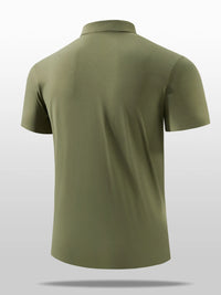 Men’s Plus Size Short Sleeve Polo Shirt – Button-Detail Casual Shirt for Big & Tall Men – Breathable Summer Fashion