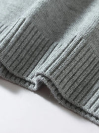 Plus size men's ribbed hem sweater – long sleeve cozy pullover for big & tall