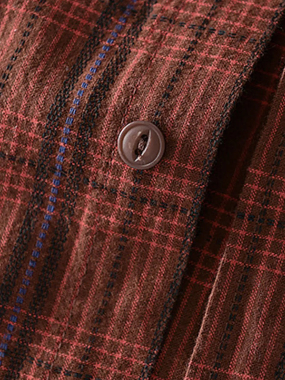 Men's Plus Size Plaid Flannel Shirt – Big & Tall Casual Button-Up for Fall & Winter