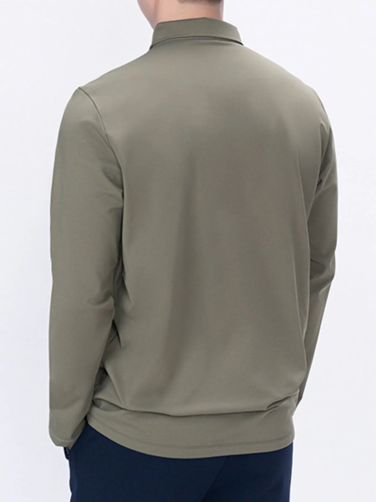 Men’s Plus Size Long Sleeve Polo Shirt – Classic Button-Down Casual Top for Big & Tall Men in Breathable Cotton Blend – Relaxed Fit