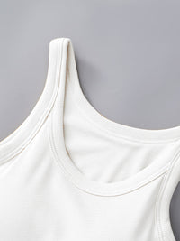 Round Neck Tank with Bra - Trandify Deal