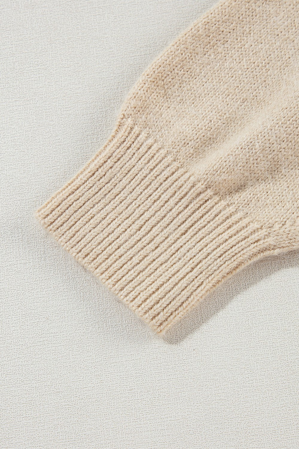 Crochet Flower Round Neck Long Sleeve Sweater Trandify Deal