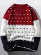 Winter knit sweater for men, breathable lightweight top, layering essential