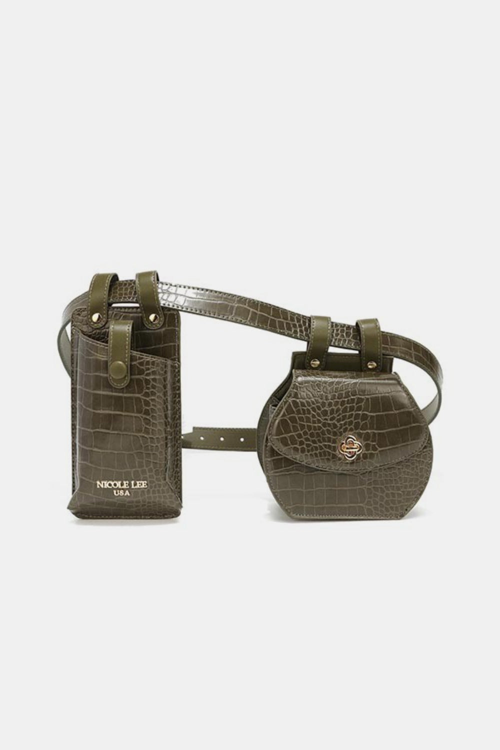 Nicole Lee USA 2 Piece Texture Belt Bag Trandify deal