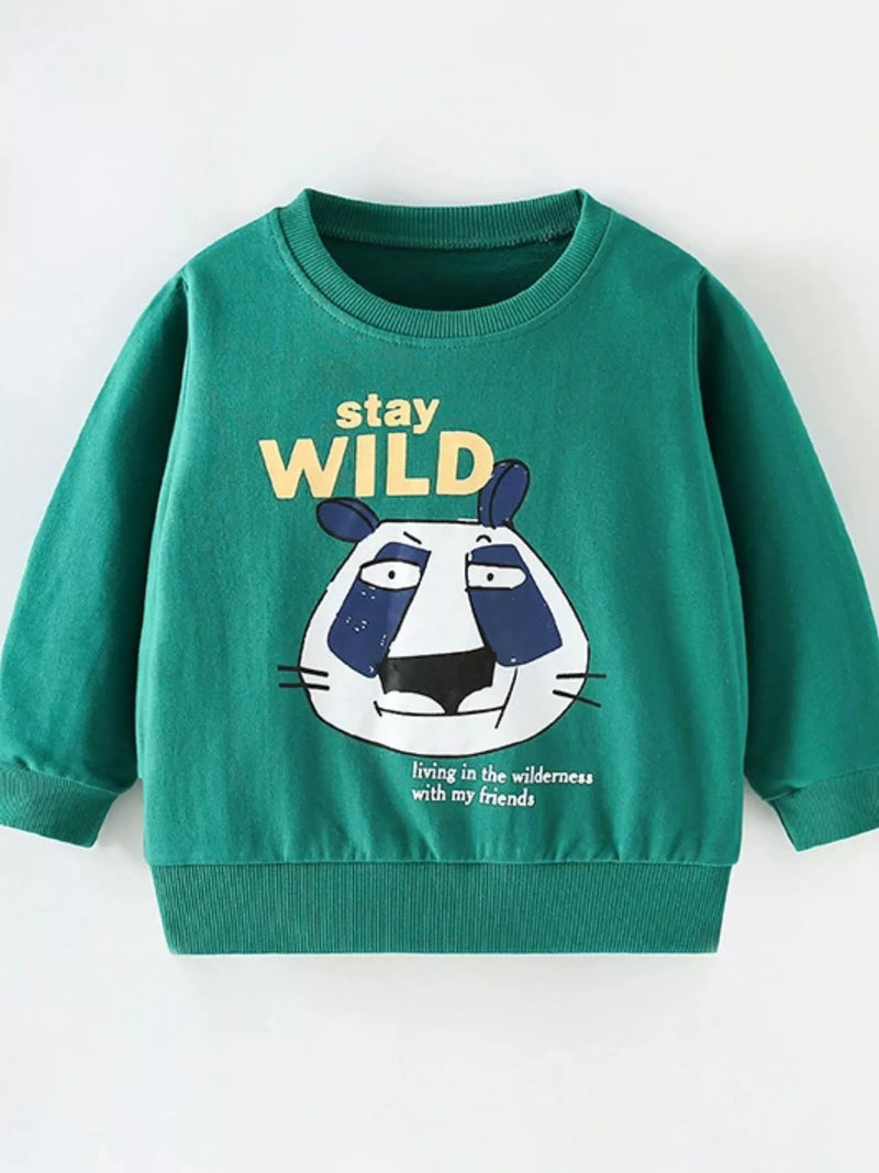 Kids Graphic Sweatshirt | Soft Round Neck Jumper