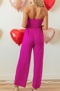 Tied Tube Wide Leg Jumpsuit Trandify Deal