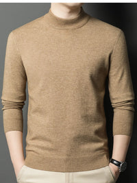 Big & Tall Slim Fit Mock Neck Sweater – Winter Warm Men’s Fashion Essential