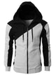 Men’s Color Block Zip Hoodie | Trendy Athletic Pullover for Casual Wear