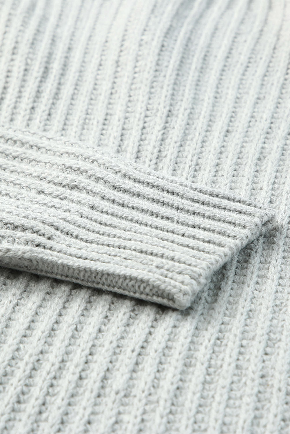 Side Slit Boat Neck Long Sleeve Sweater Trandify Deal