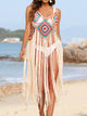 Fringe Spaghetti Strap Cover-Up Trandify deal