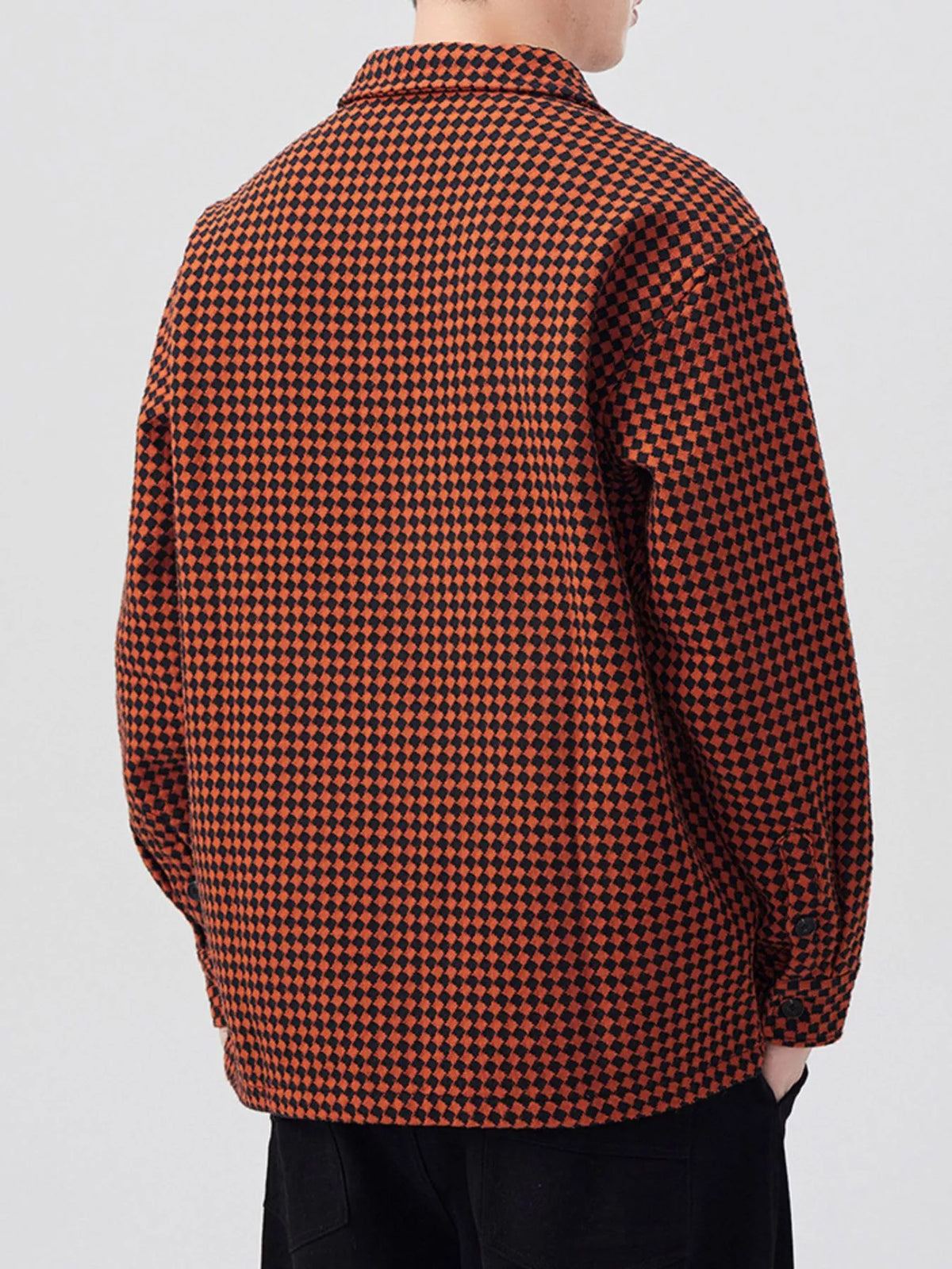 Men's Plus Size Button Up Shirt - Relaxed Fit Long Sleeve Oversized