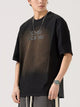 Men's 100% cotton short sleeve t-shirt in heather washed Black, regular fit