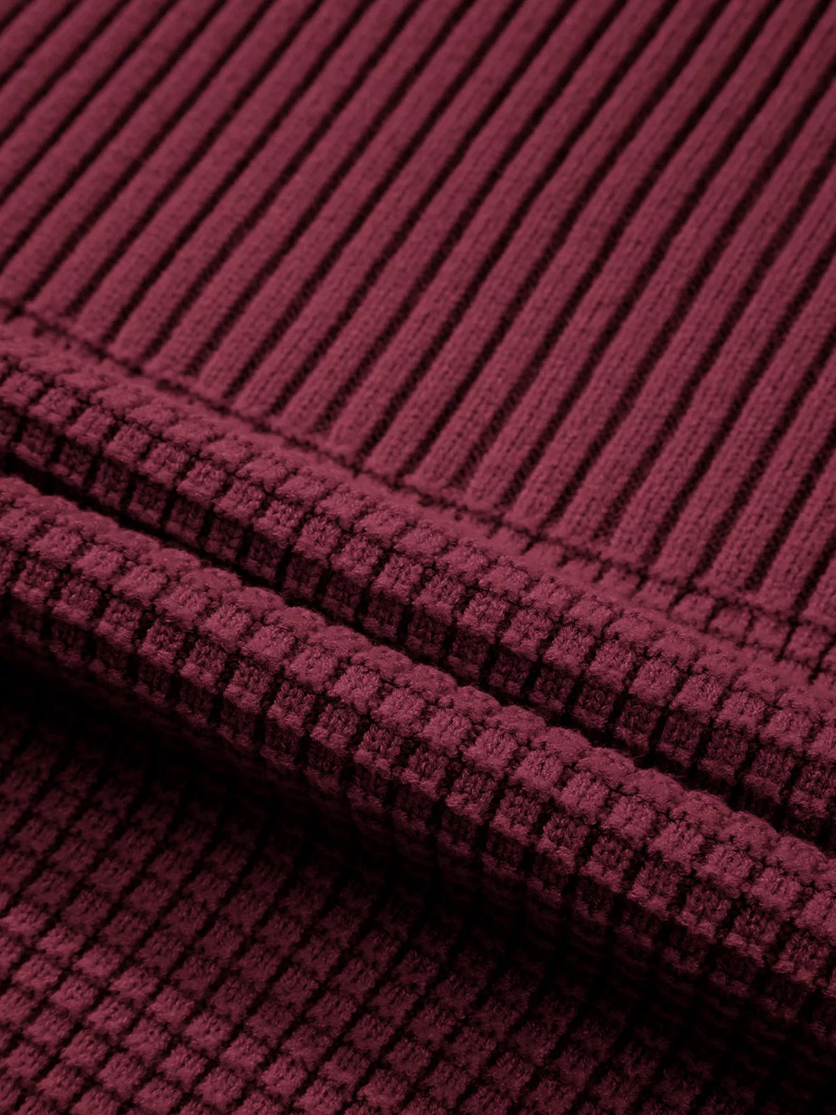 Women's Textured Knit Sweater - Waffle Crewneck