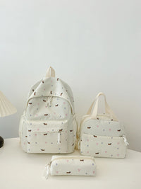 Matching daisy clutch and tote set – 3-piece boho women’s bags