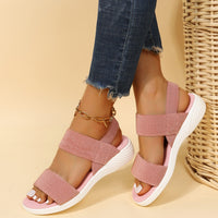 Rubber Open Toe Low Heel Sandals Trandify Deal