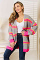 Woven Right Ribbed Long Sleeve Cardigan Trandify deal