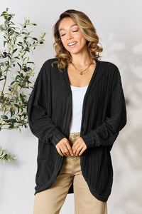 Basic Bae Full Size Ribbed Cocoon Cardigan Trandify deal