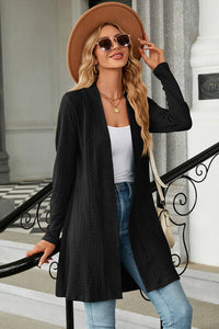 Open Front Long Sleeve Cardigan Trandify deal