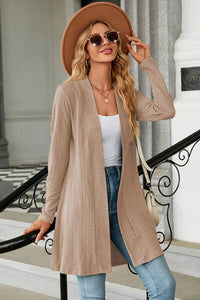 Open Front Long Sleeve Cardigan Trandify deal