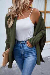 Open Front Long Sleeve Cardigan Trandify deal