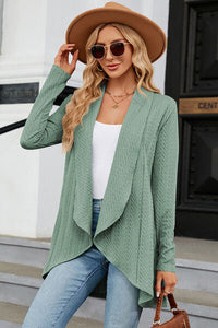 Open Front Long Sleeve Cardigan Trandify deal