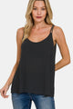 Zenana Woven Double Spaghetti Strap V-Neck Cami Trandify deal