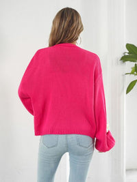 Floral Open Front Long Sleeve Cardigan Trandify deal