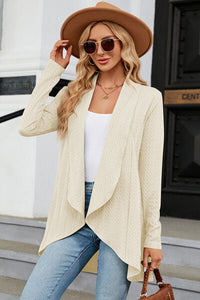 Open Front Long Sleeve Cardigan Trandify deal