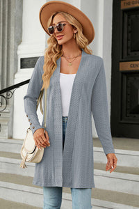 Open Front Long Sleeve Cardigan Trandify deal
