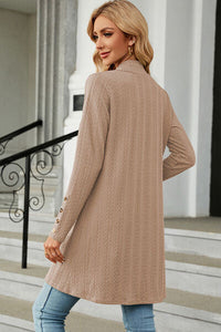 Open Front Long Sleeve Cardigan Trandify deal